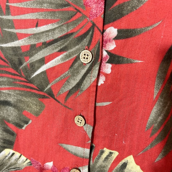 Bahama Beach Woman Rayon Short Sleeve Button Shirt Sz M Used   7 - Picture 4 of 8